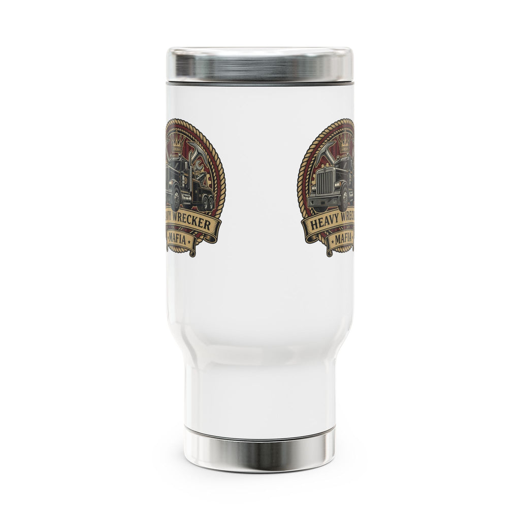 Stainless Steel Travel Mug with Handle, 14oz